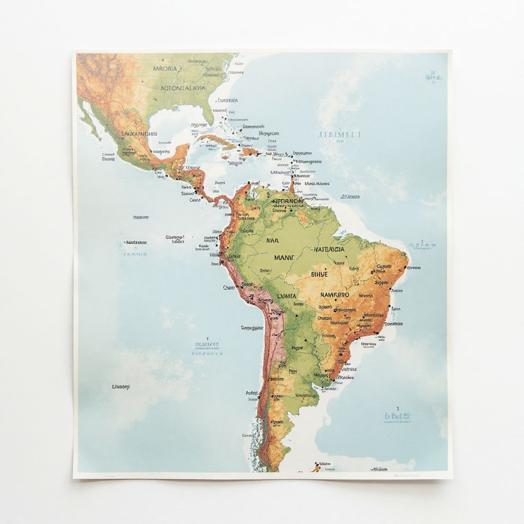 Mapa Plastificado Regional
